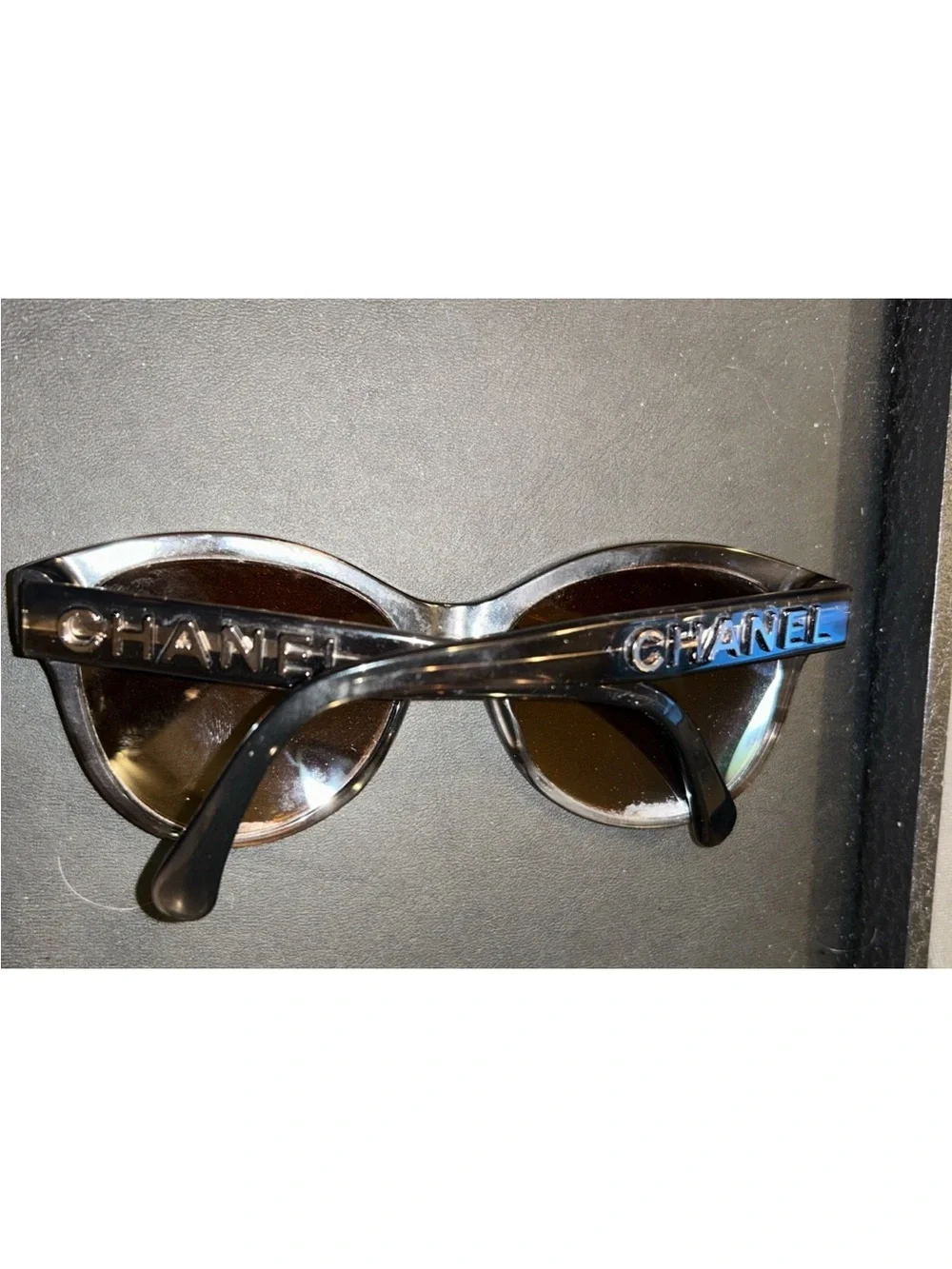 CHANEL Brown Cat-Eye Sunglass Frame Only